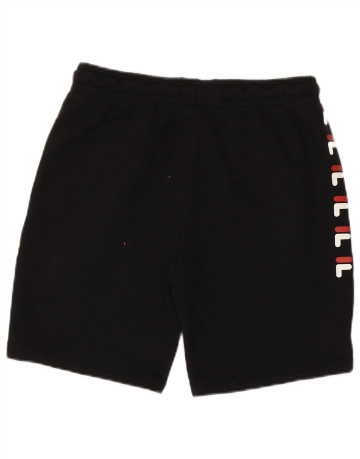 Fila Shorts deportivos gráficos para niños 13-14 años Negro Poliéster