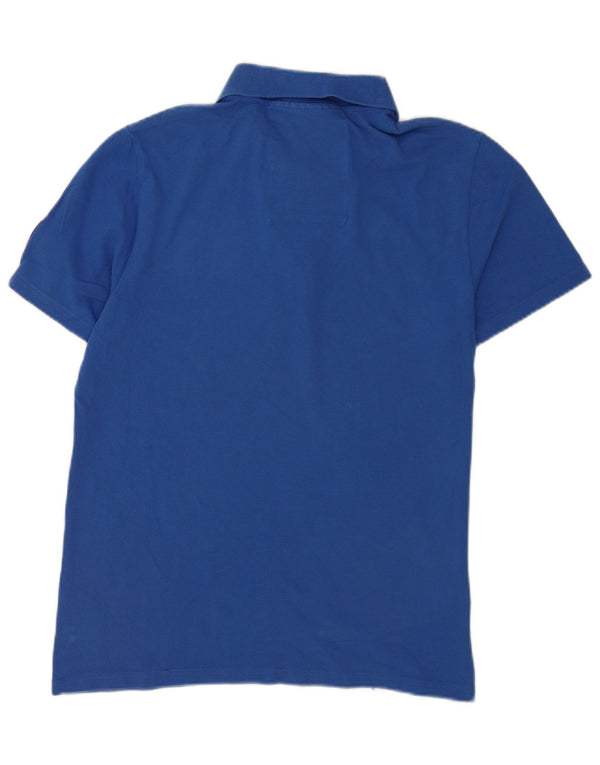 Puma Polo Gráfico De Algodón Azul Medio Para Hombre