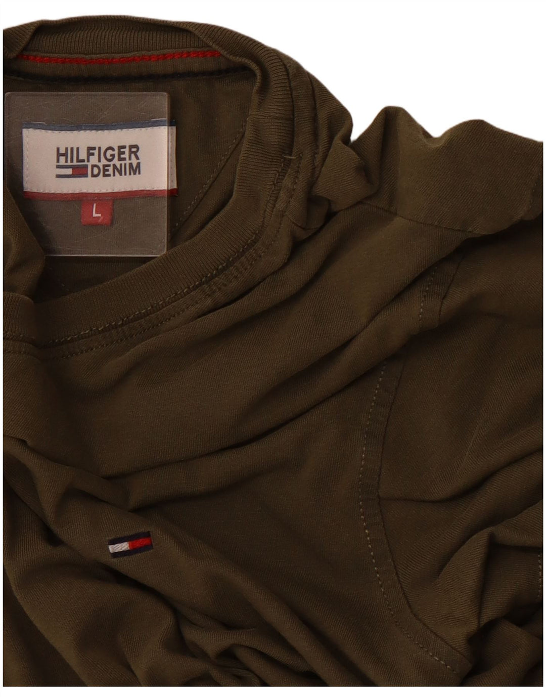 TOMMY HILFIGER Camiseta para hombre Top Large Khaki