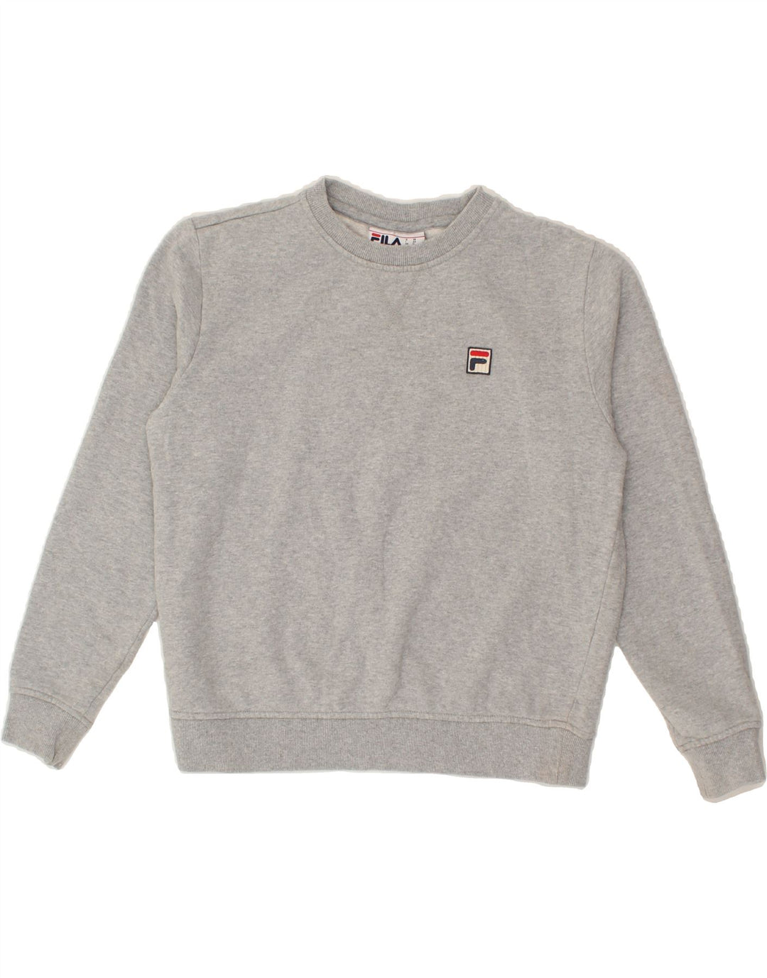 FILA Womens Sweatshirt Jumper UK 14 Medium Grey Cotton Vintage Fila and Second-Hand Fila from Messina Hembry 
