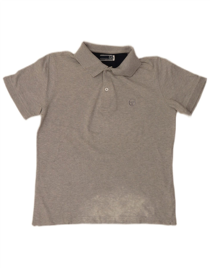 Sergio Tacchini Polo Hombre IT 48 Small Gris Algodón