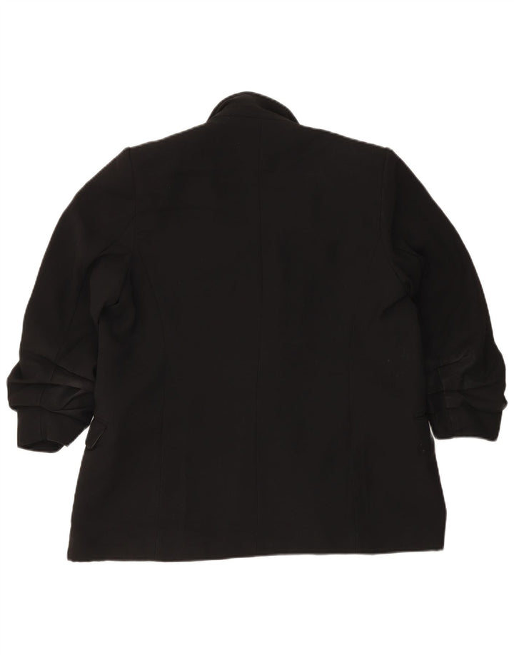 Marks & Spencer Chaqueta tipo blazer abierta para mujer UK 44 Grande Poliéster negro