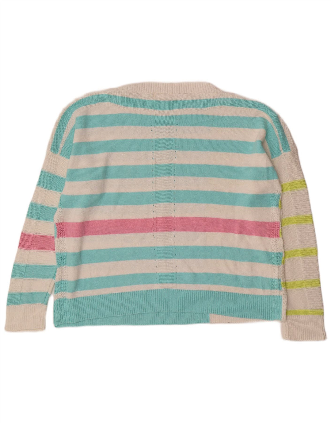 White Stuff Suéter tipo jersey con cuello barco para mujer, talla 40, talla grande, multicolor