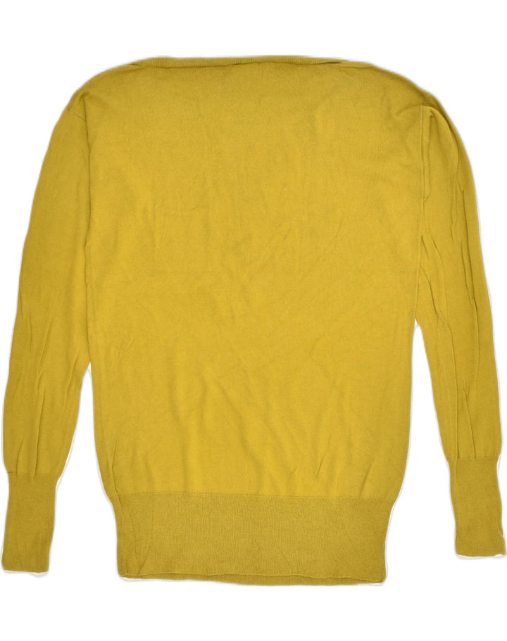 J. CREW Womens Boat Neck Jumper Sweater UK 4 XS Green Cotton | Vintage J. Crew | Thrift | Second-Hand J. Crew | Used Clothing | Messina Hembry 
