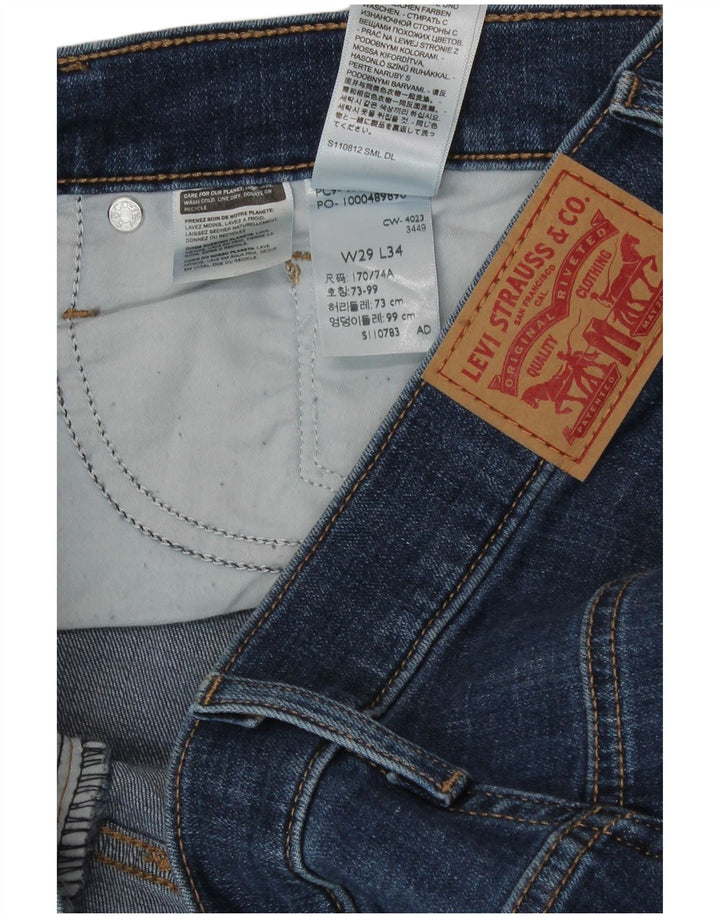 Levi's Mujer 312 Shaping Slim Jeans W29 L34 Algodón Azul