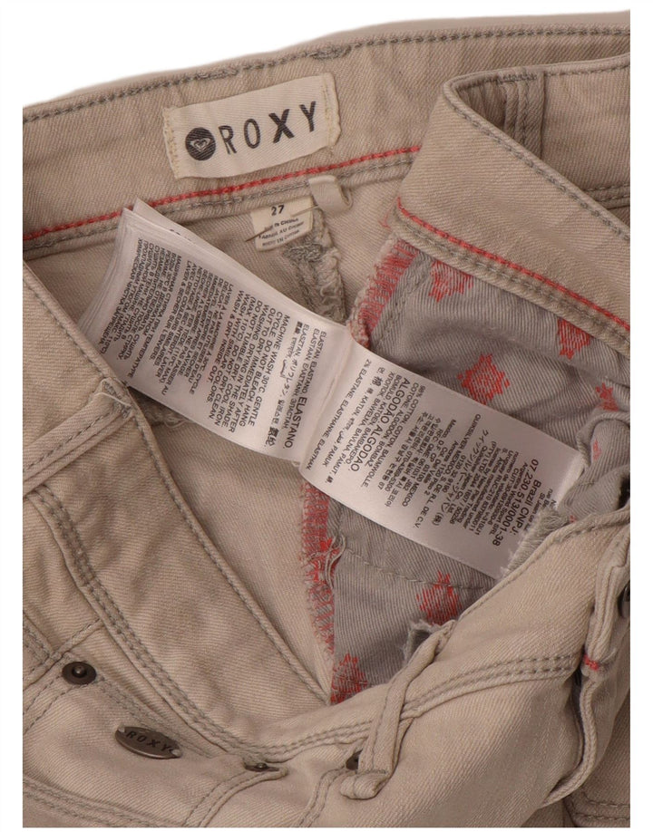 Vaqueros pitillo para mujer ROXY W27 L27 Algodón gris
