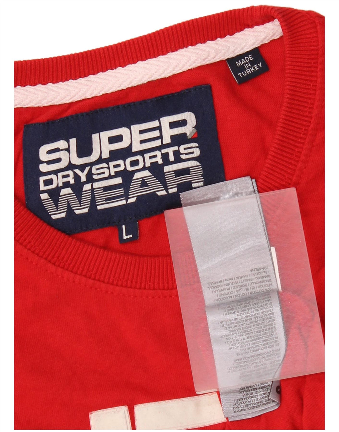 Superdry Camiseta gráfica para hombre Top grande de algodón rojo