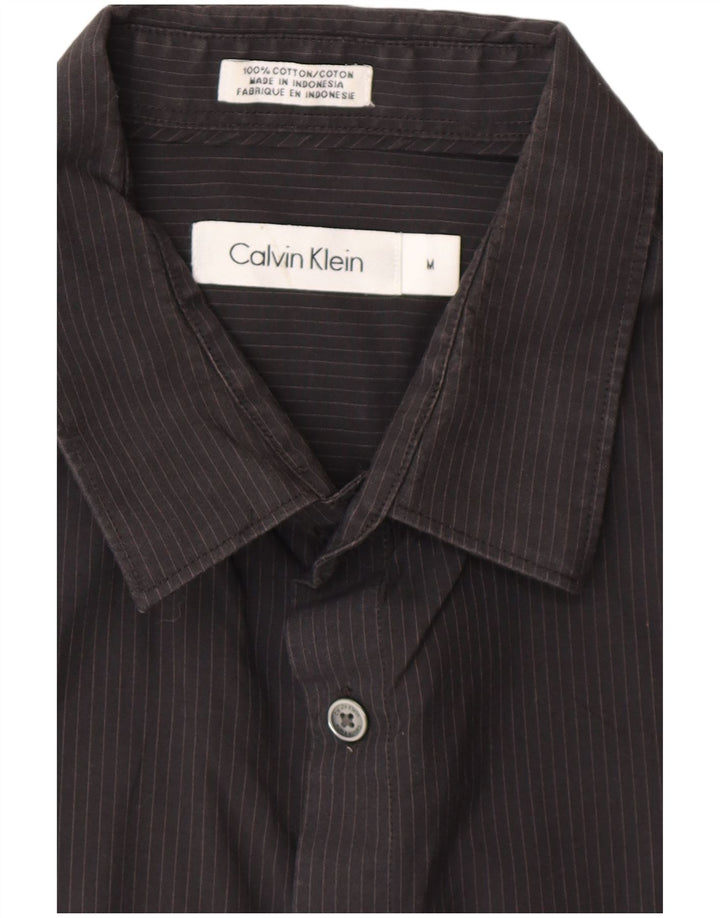 Camisa CALVIN KLEIN Hombre Mediana Algodón Rayas Negras