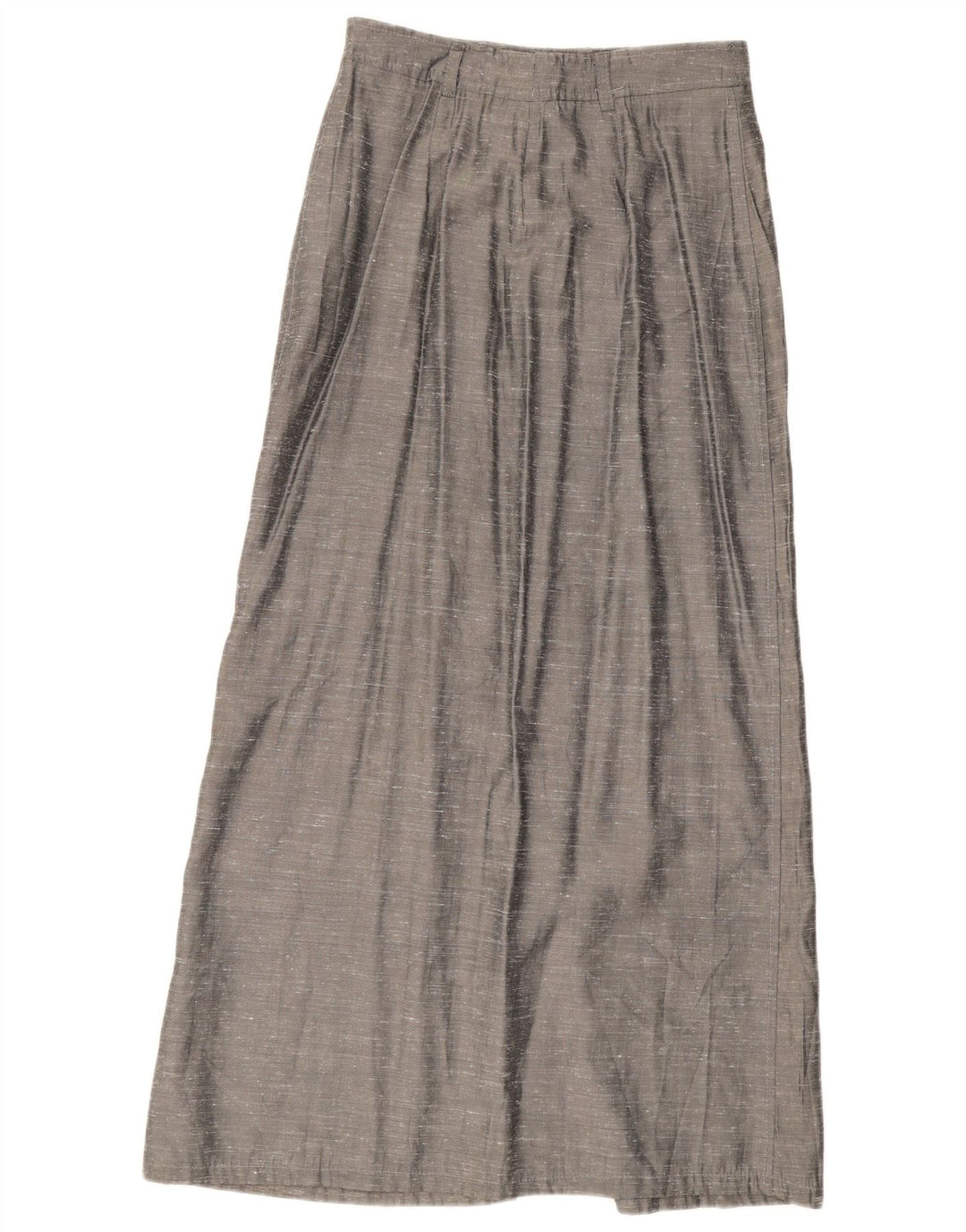 Vintage mujer Maxi falda W28 gris medio moteado