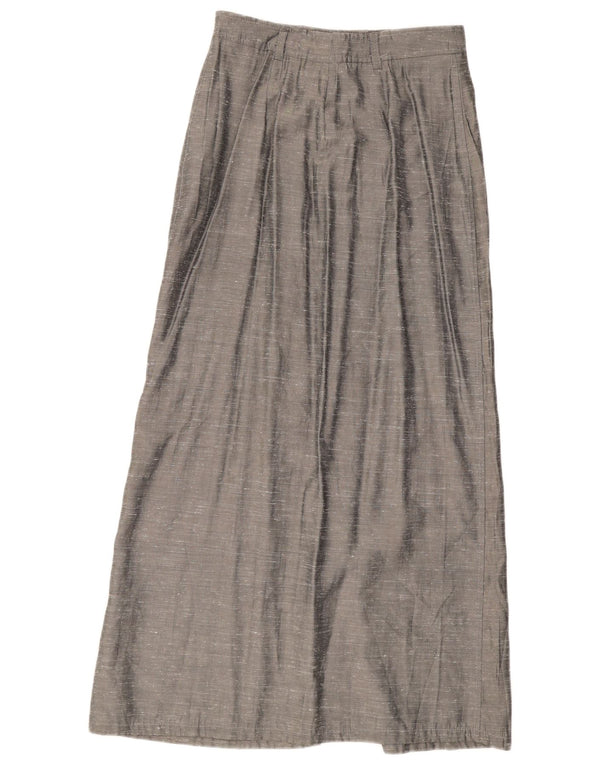 Vintage mujer Maxi falda W28 gris medio moteado