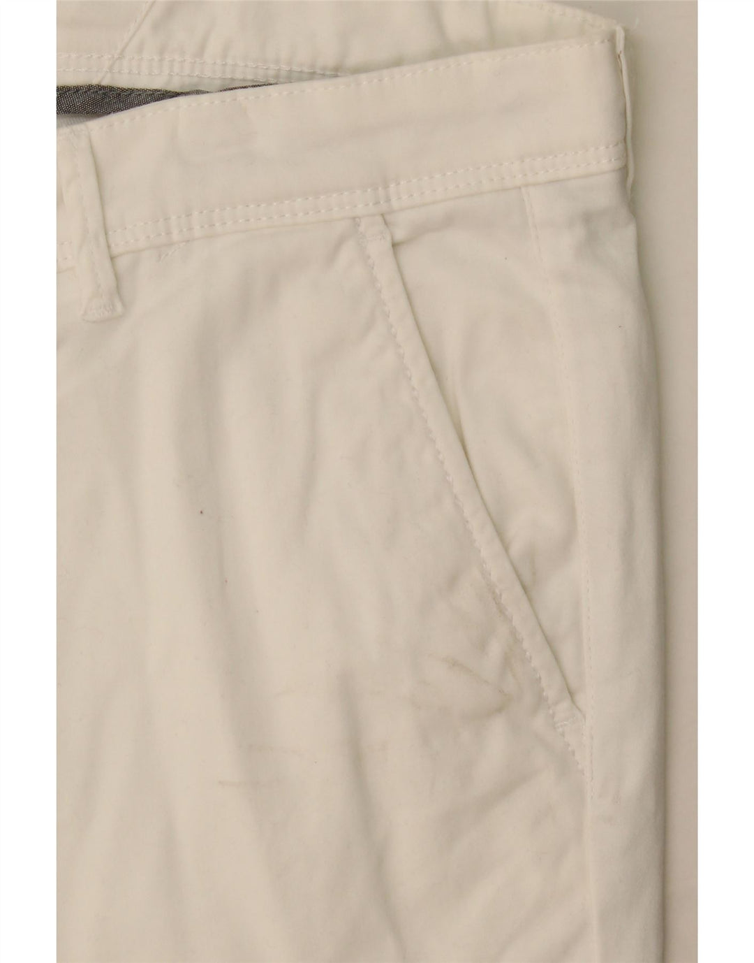 JACK & JONES Pantalones cortos chinos para hombre Medium W32 White