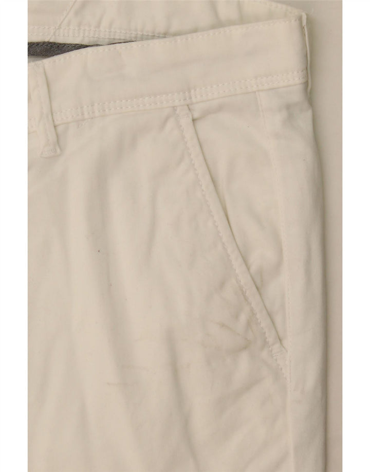 JACK & JONES Pantalones cortos chinos para hombre Medium W32 White