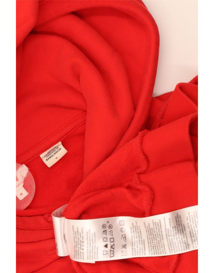 Levi's Jersey con capucha extragrande gráfico para mujer Reino Unido 14 Algodón rojo mediano