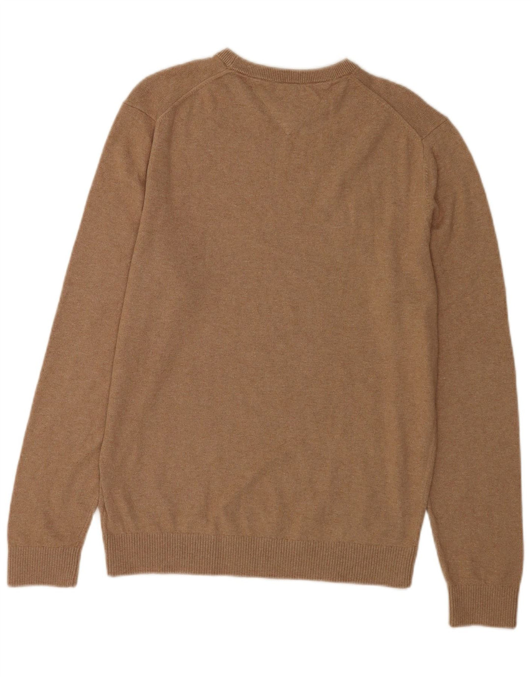 Tommy Hilfiger Jersey con cuello redondo para hombre de algodón marrón medio