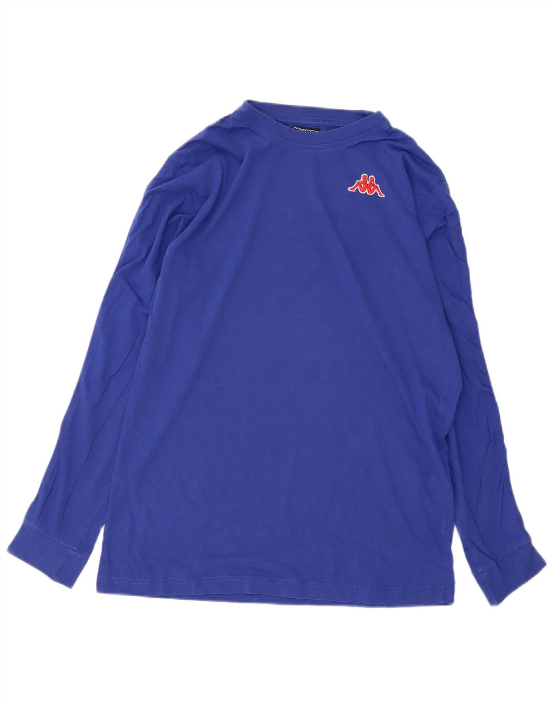 Camiseta Kappa Hombre Manga Larga Algodón Azul Medio