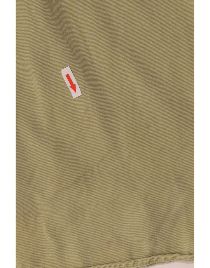 Zara Mujer Camisa Vaquera Extragrande UK 10 Small Khaki Lyocell
