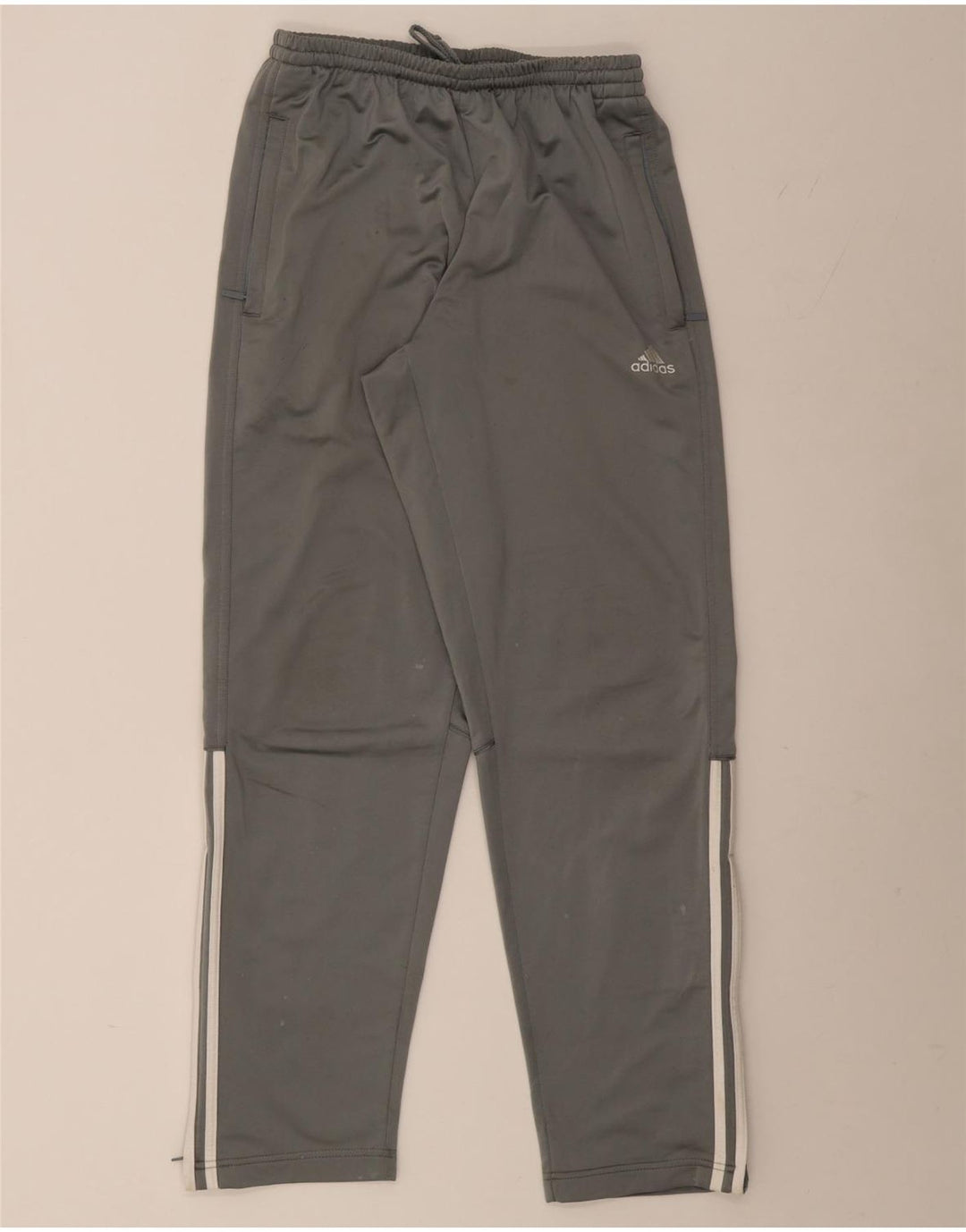 Adidas - Pantalones de chándal para hombre, talla 36/38, talla pequeña, color gris
