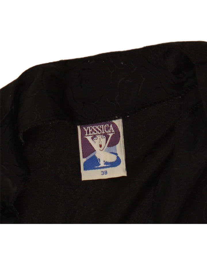 Yessica Blusa Mujer Top EU 38 Medio Negro Floral Poliéster