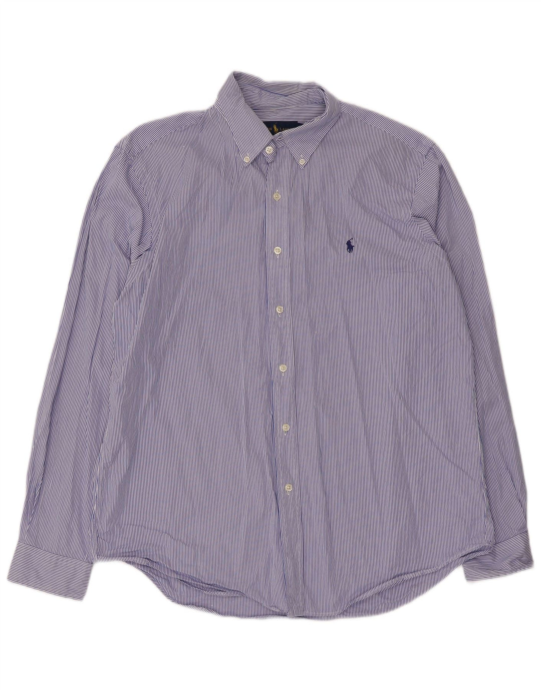 Camisa Ralph Lauren para hombre de algodón a rayas azules grandes
