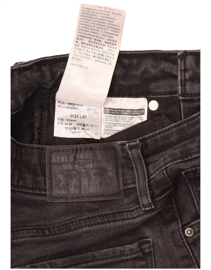 Vaqueros Levi's 510 Skinny para mujer W25 L30 Gris Algodón Clásico