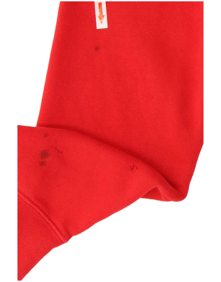Nike - Sudadera con capucha para hombre, talla pequeña, color rojo, algodón