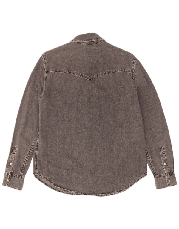Levi's Camisa vaquera para mujer UK 44 Algodón gris medio