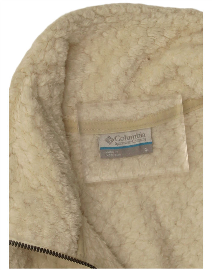 Columbia Chaqueta polar para mujer UK 10 Small Off White Poliéster