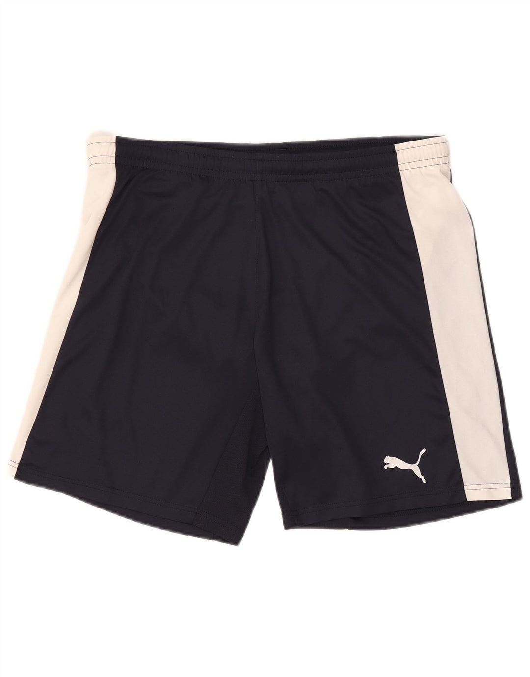 Pantalones cortos deportivos Puma para hombre Poliéster color block azul marino mediano