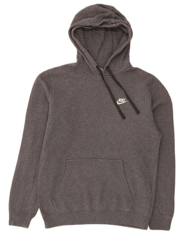 Nike - Sudadera con capucha para hombre, talla pequeña, algodón gris