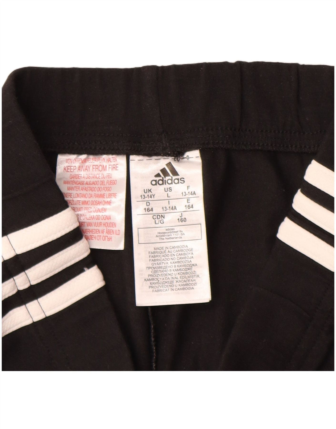 Pantalón Chándal ADIDAS Niña 13-14 Años Negro Algodón