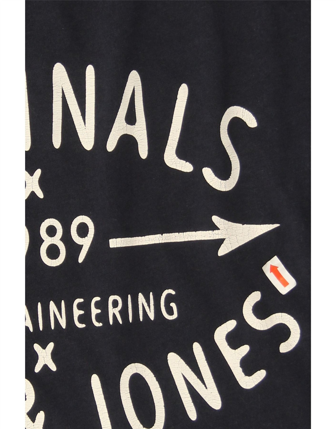 Jack & Jones Hombre Graphic Top Manga Larga Algodón Azul Marino Medio