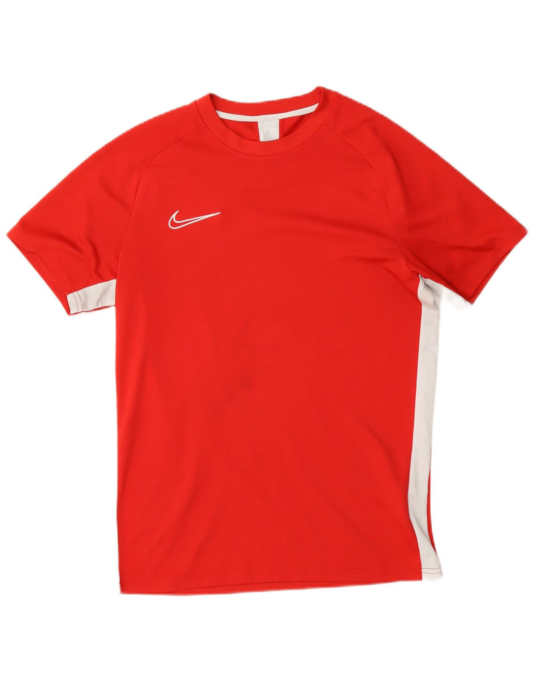 Camiseta Nike Dri Fit para hombre Top medio rojo color block Poliéster