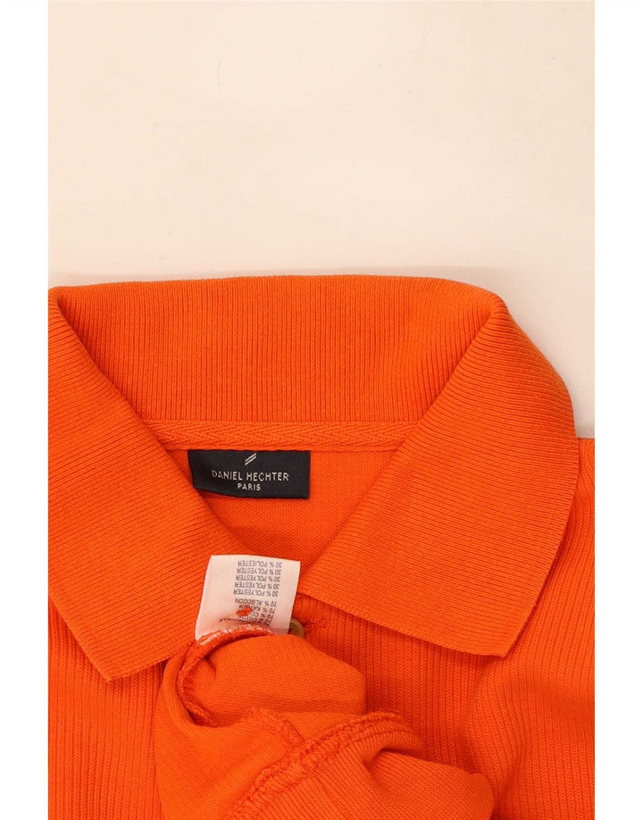 Daniel Hechter Jersey de cuello polo para hombre IT 50 Algodón naranja medio