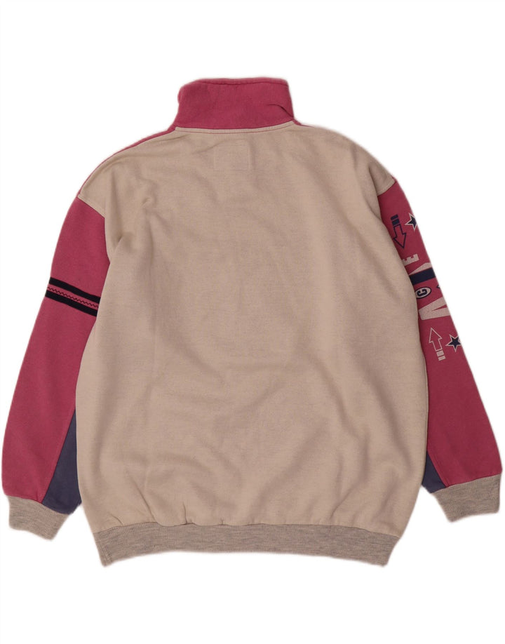 United Hombre Sudadera con gráfico tipo jersey en color blanco roto