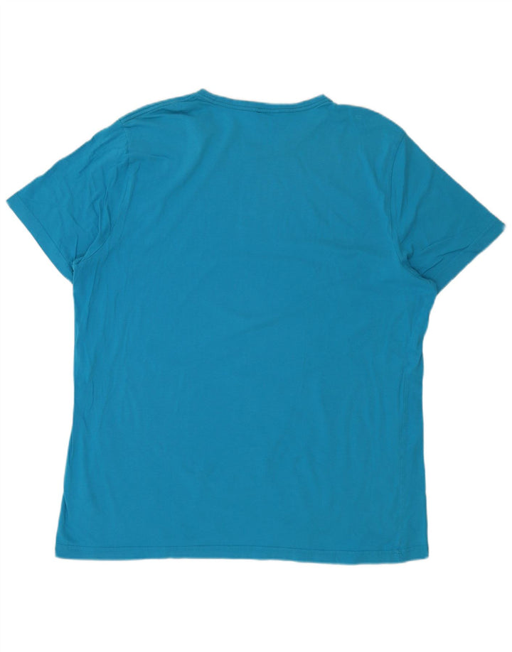 Puma Camiseta gráfica para hombre Top 2XL Algodón azul