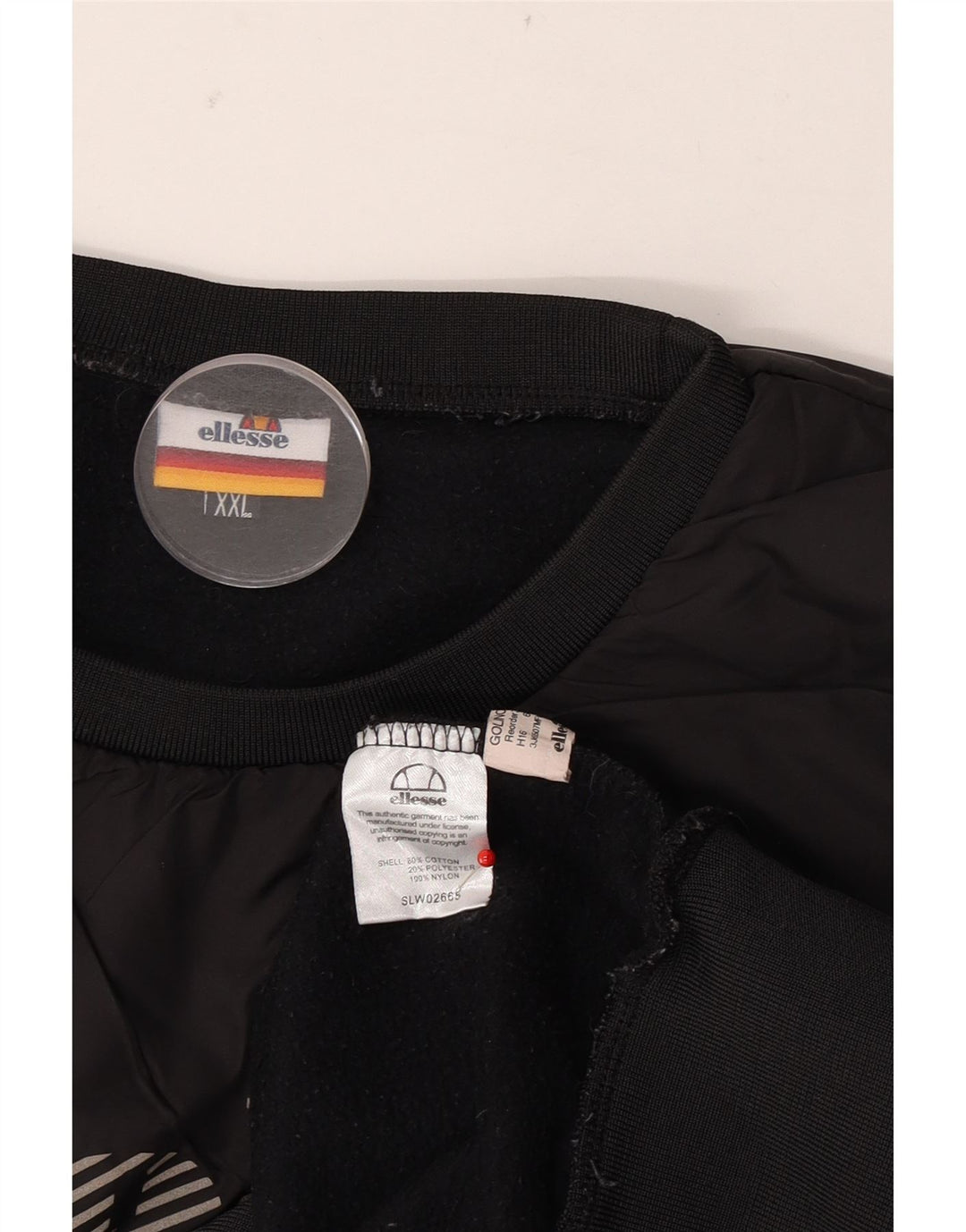 Ellesse - Sudadera gráfica para hombre, talla 2XL, algodón gris