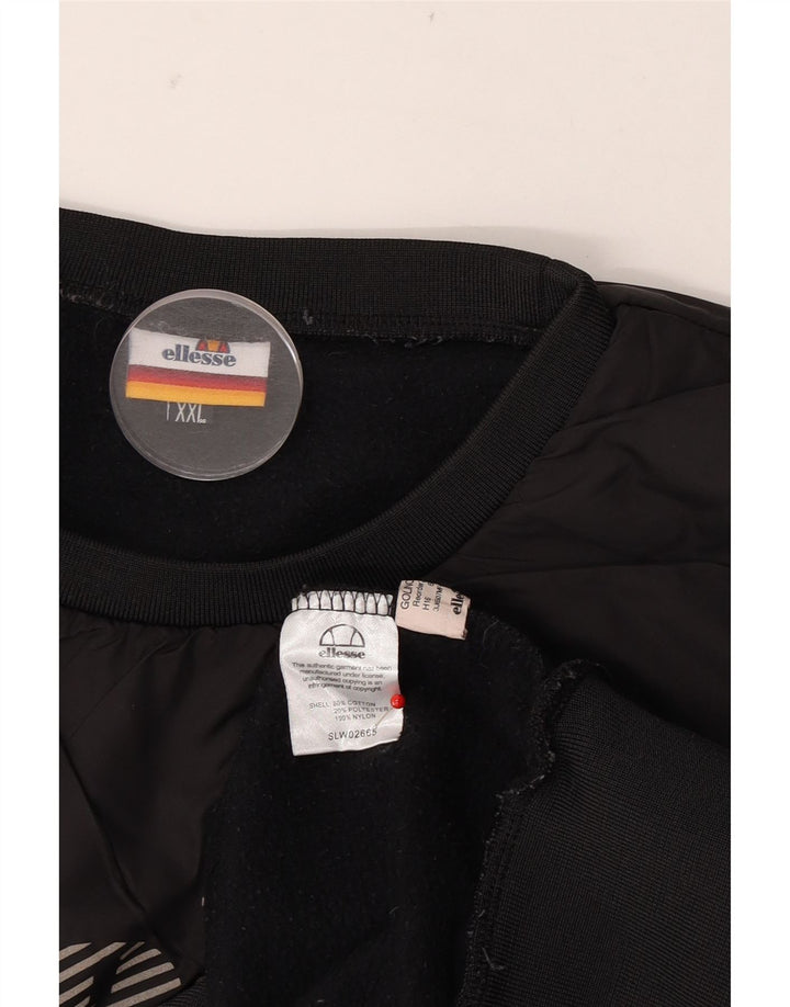 Ellesse - Sudadera gráfica para hombre, talla 2XL, algodón gris