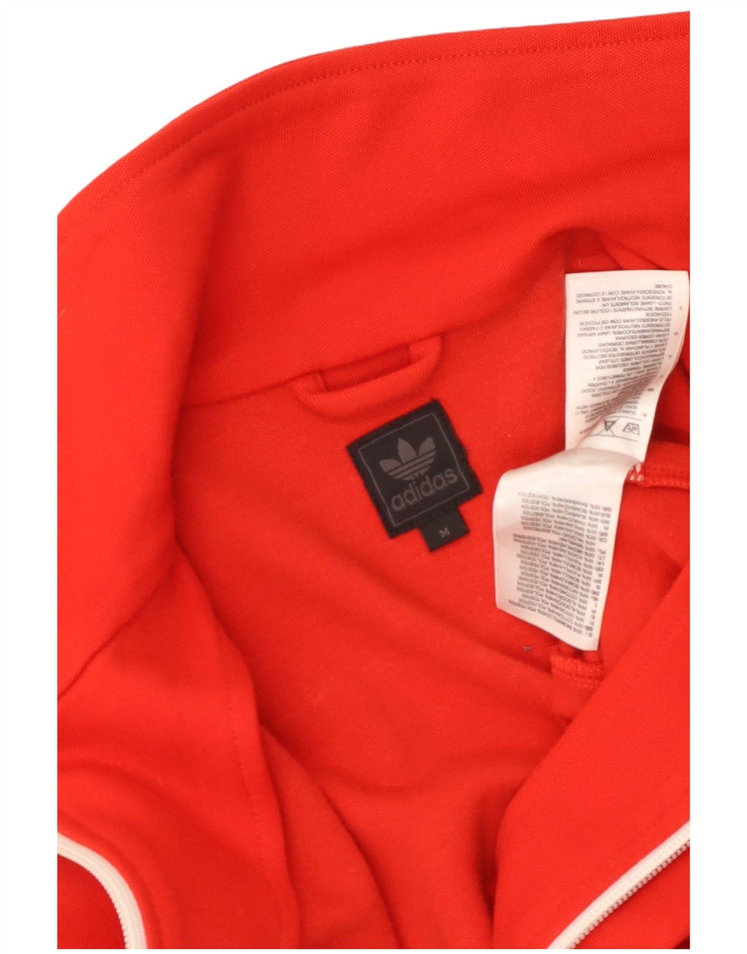 Adidas - Chaqueta de chándal para mujer, talla 12, algodón rojo mediano