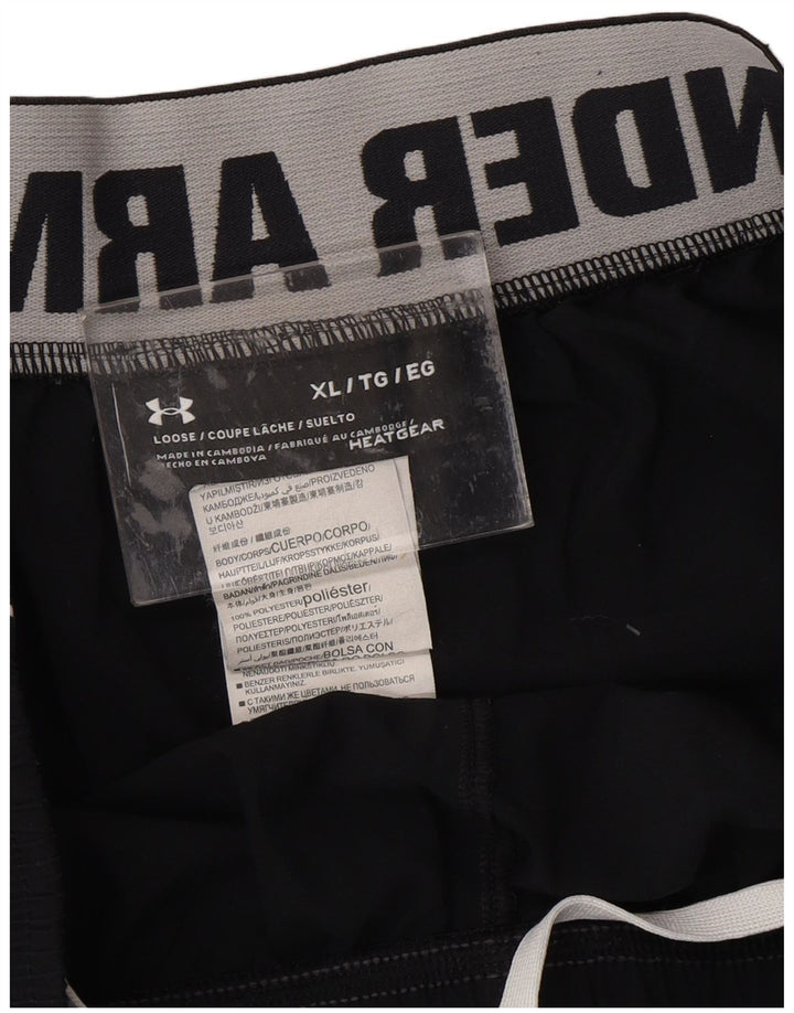 UNDER ARMOUR Pantalones cortos deportivos Heat Gear Graphic para hombre XL Poliéster negro