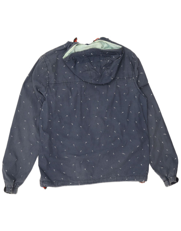 Penguin - Chaqueta bomber con capucha para hombre, diseño abstracto, talla 40, algodón azul grande