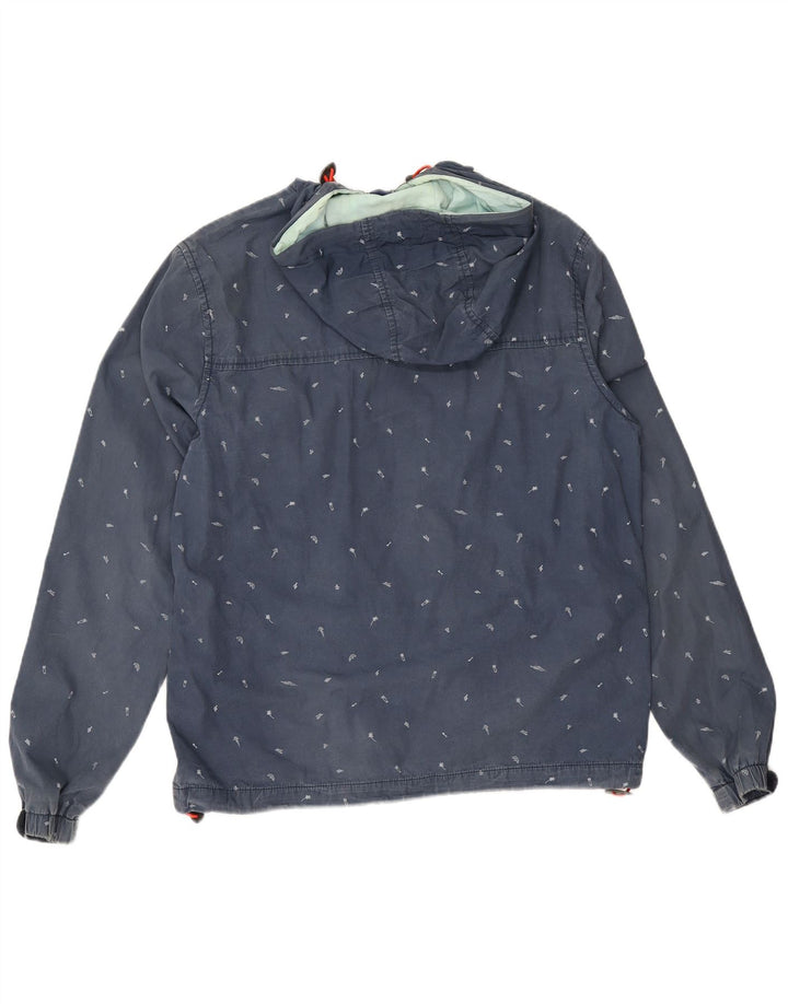 Penguin - Chaqueta bomber con capucha para hombre, diseño abstracto, talla 40, algodón azul grande