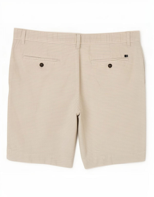Marks & Spencer Pantalones cortos chinos para hombre W36 Algodón a rayas blancas grandes