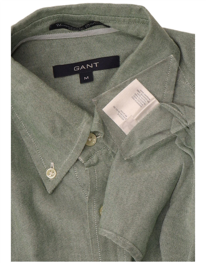 GANT Camisa Regular Fit De Algodón Verde Medio Hombre