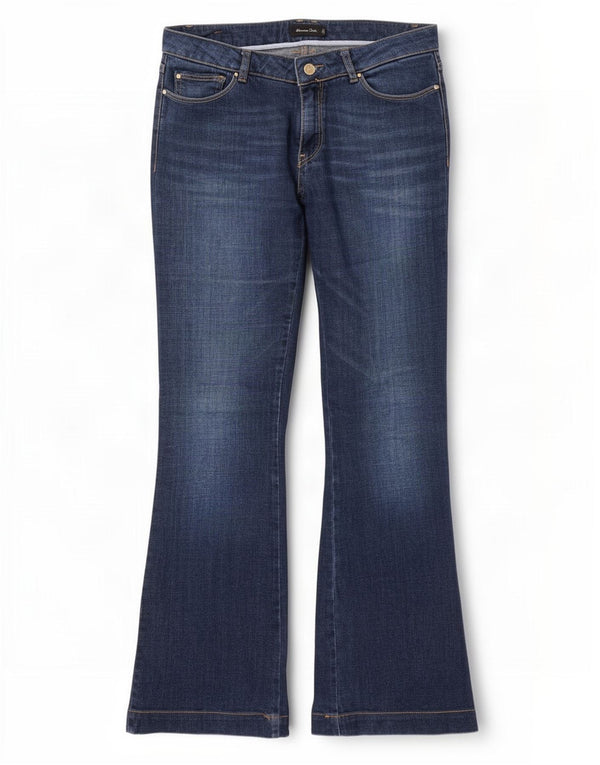 Massimo Dutti Vaqueros Bootcut Mujer EU 40 Medium W30 L30 Azul Marino Algodón