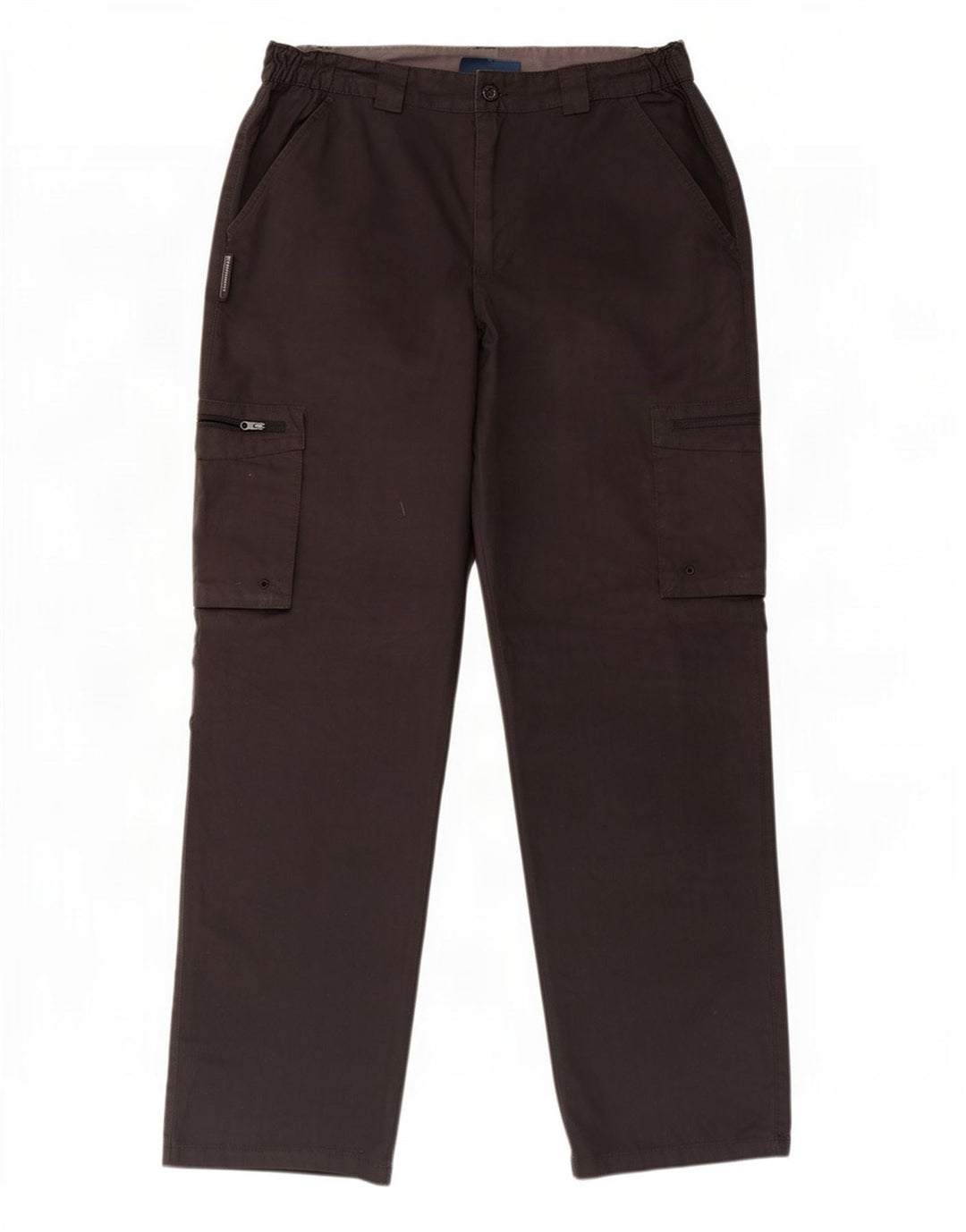 Pantalones cargo rectos para hombre de Mountain Warehouse W32 L30 Poliéster negro