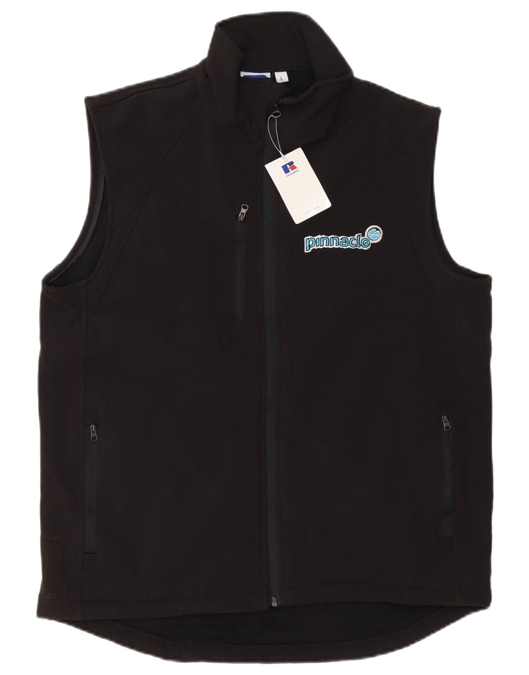 Russell Athletic - Chaqueta de chándal con gráfico para hombre, talla grande, color negro