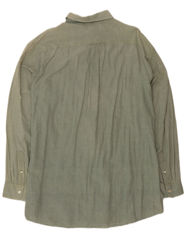 Tommy Hilfiger Camisa de franela para hombre XL Vichy verde