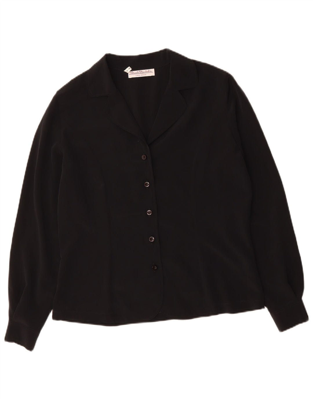 RENATO BALESTRA Blusa Camisa Mujer IT 44 Mediano Negro Poliéster