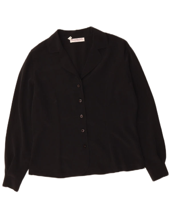 RENATO BALESTRA Blusa Camisa Mujer IT 44 Mediano Negro Poliéster