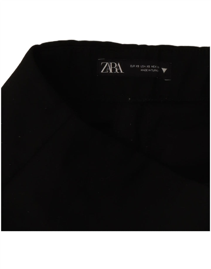 Zara Mujer Hot Pants XS W24 Negro Poliéster